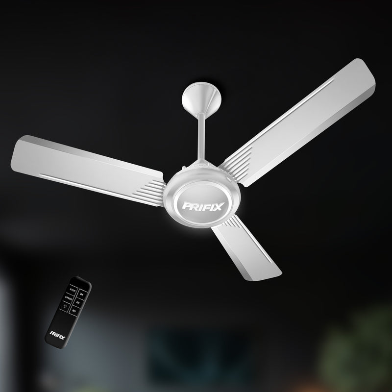 Prifix Supreme ceiling fan white with remote