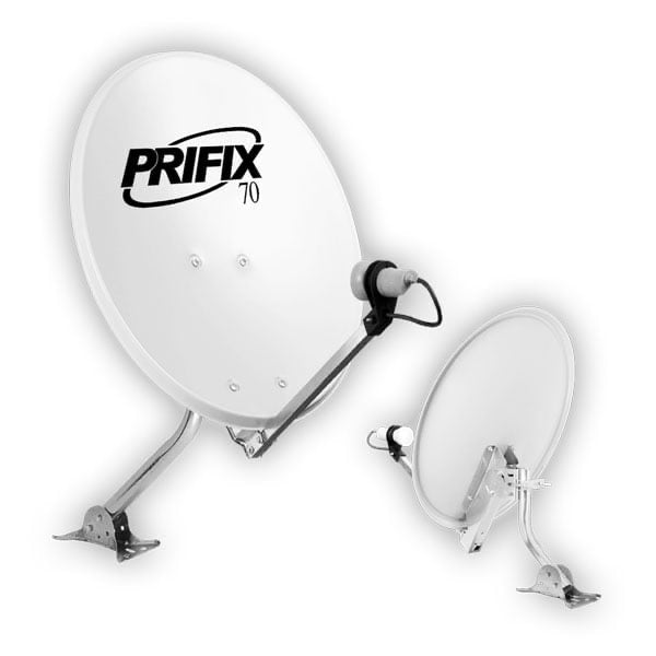 Prifix 70cm Satellite Dish with Steel Base