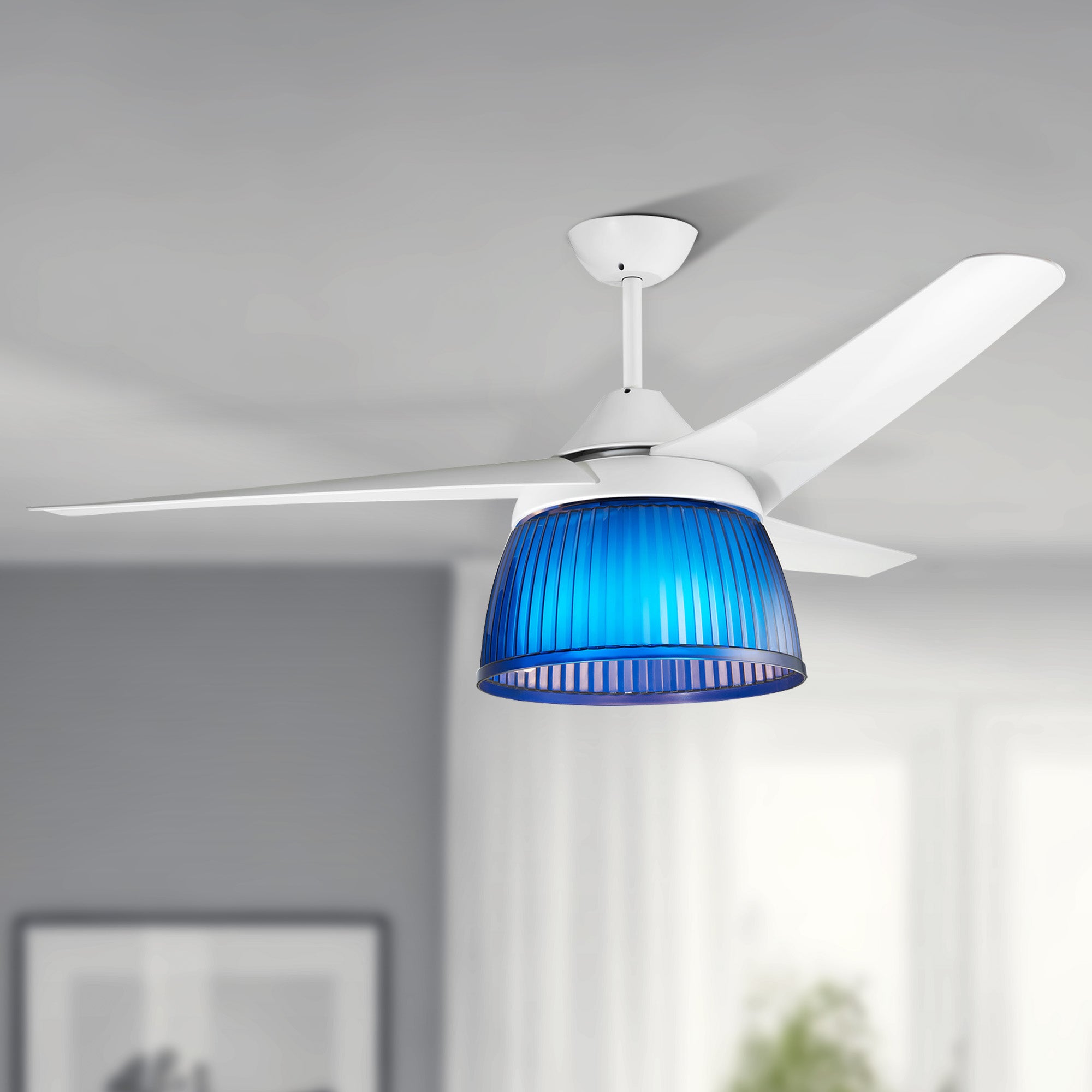 Prifix Jumbo ceiling fan with lighting NO REMOTE