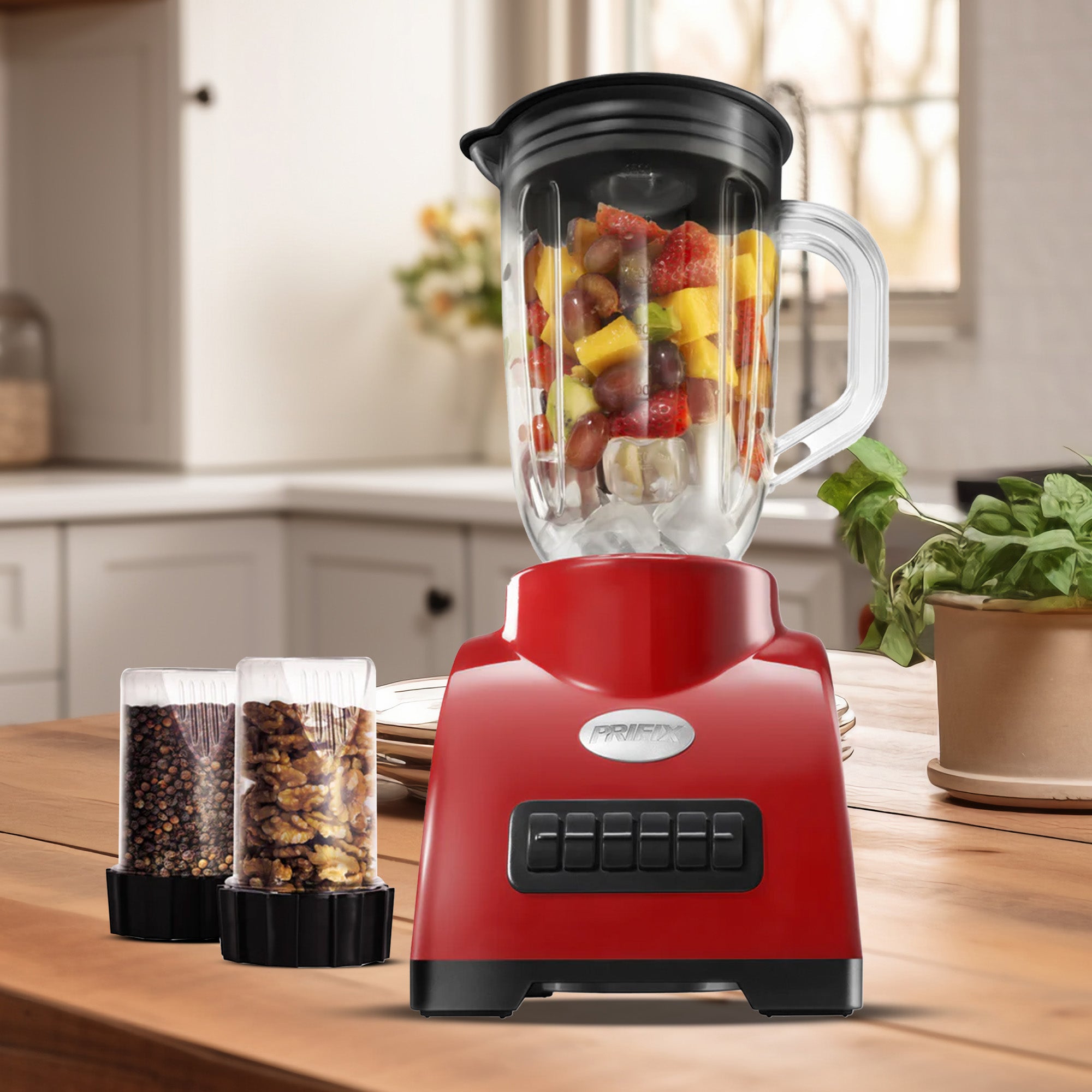 Prifix Chef blender/grinder red 450 watt