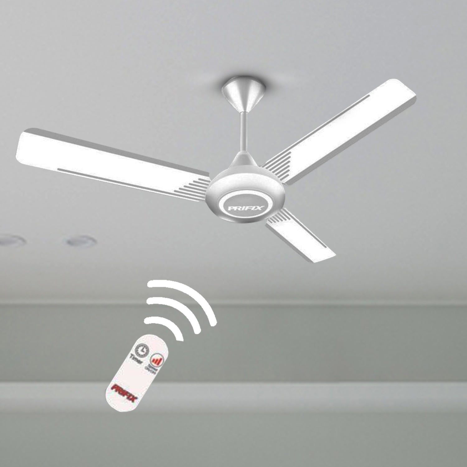 مروحة سقف برفكس سوبريم بيضاء مع ريموت