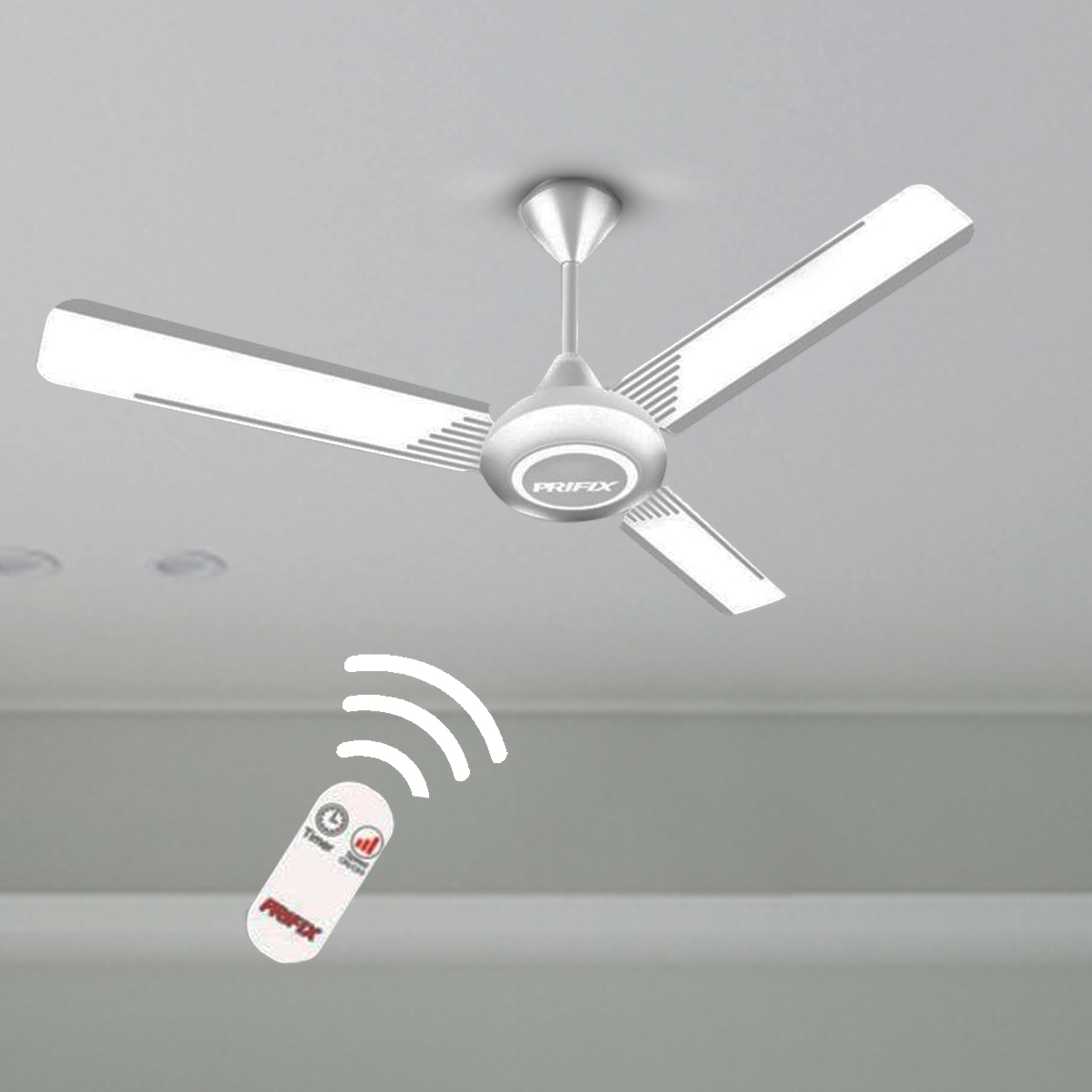 مروحة سقف برفكس سوبريم بيضاء مع ريموت