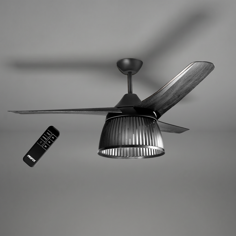 Prifix Black Jumbo ceiling fan with remote