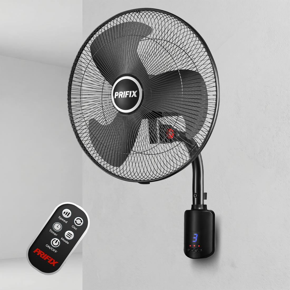 Prifix Shark wall fan with remote
