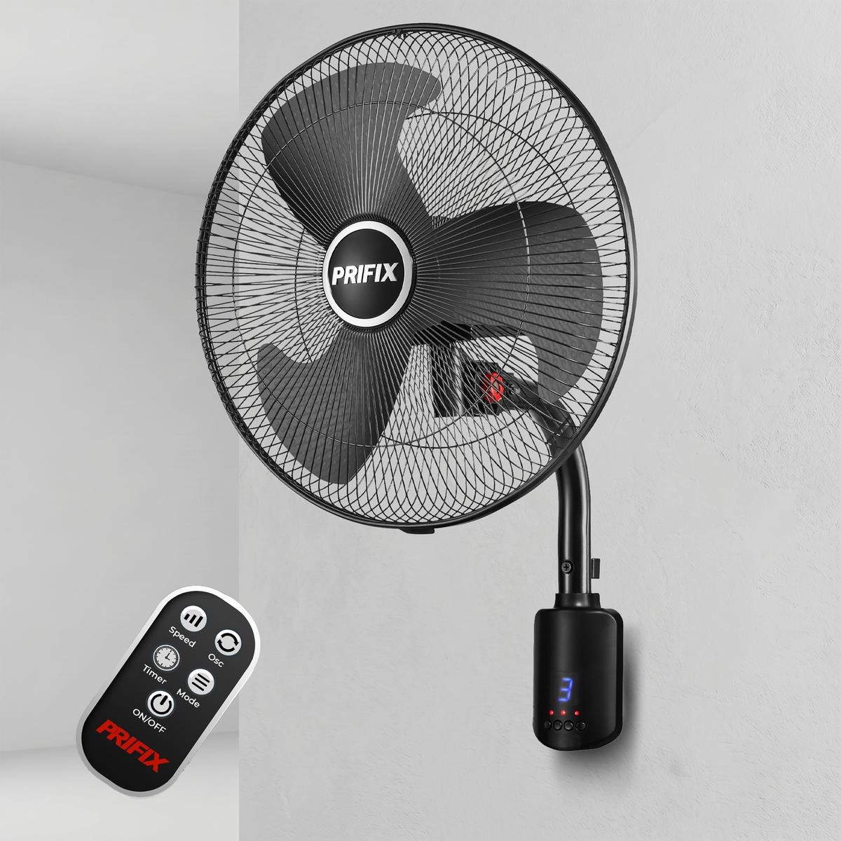 Prifix Shark wall fan with remote