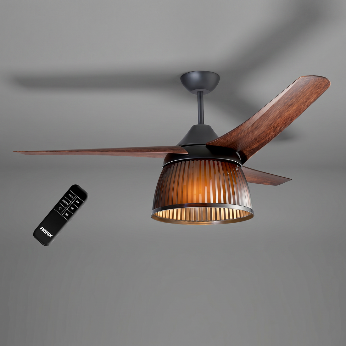 Prifix Jumbo Wooden ceiling fan with remote