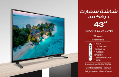 Prifix 43" Smart LED TV LED43DN4 FRAMELESS Android