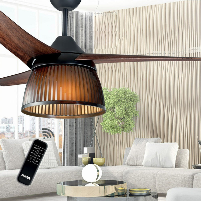 Prifix Jumbo Wooden ceiling fan with remote (3)