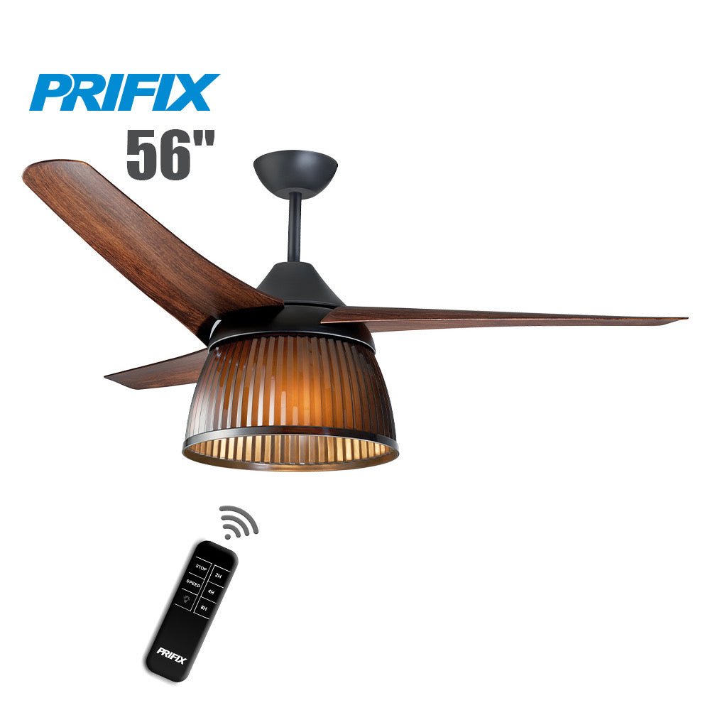 Prifix Jumbo Wooden ceiling fan with remote - Prifix